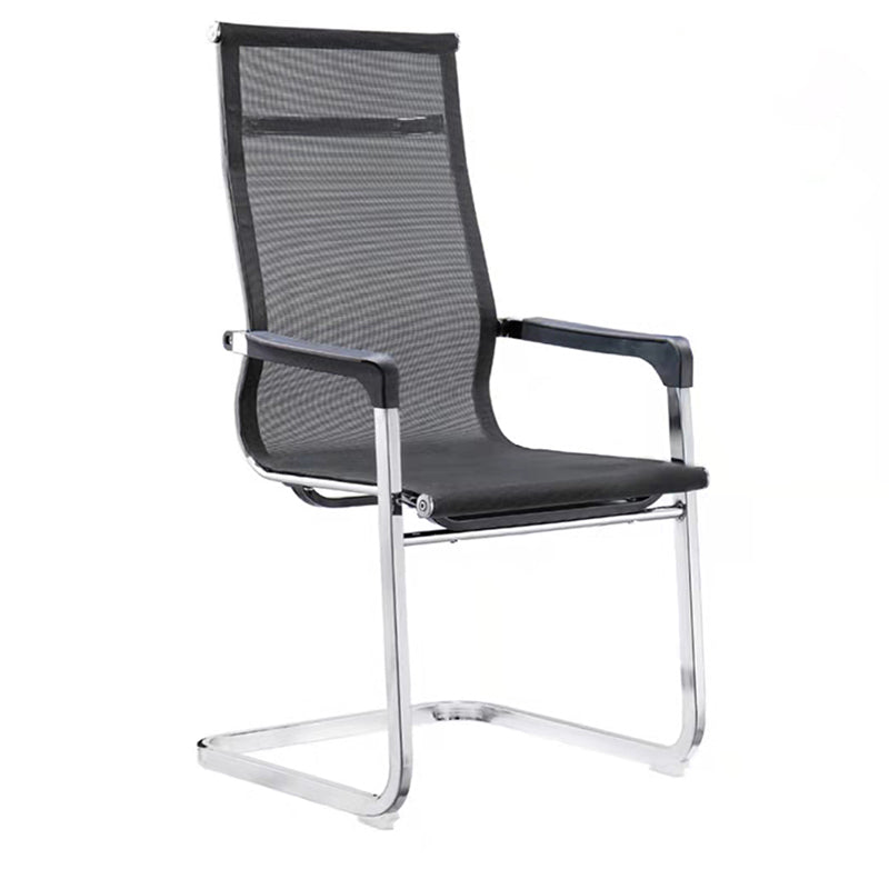 Upholstered Computer Desk Chair with Metal Frame Contemporary Ergonomic Office Chair