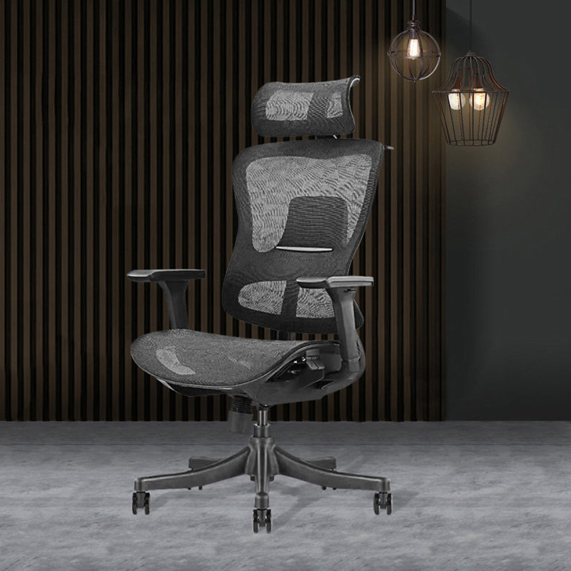 Contemporary Mesh Task Chair with Wheels Ergonomic Swivel Computer Desk Chair