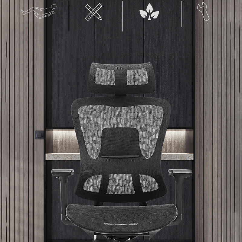 Contemporary Mesh Task Chair with Wheels Ergonomic Swivel Computer Desk Chair