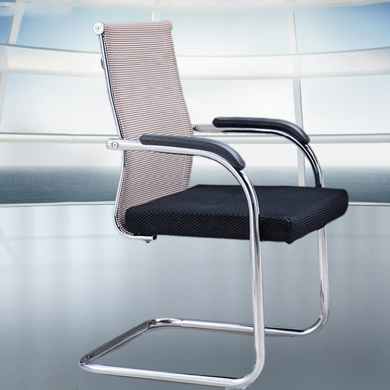 Modern Black Metal Conference Chair with Mid Back and Hight Back Home Office Chair