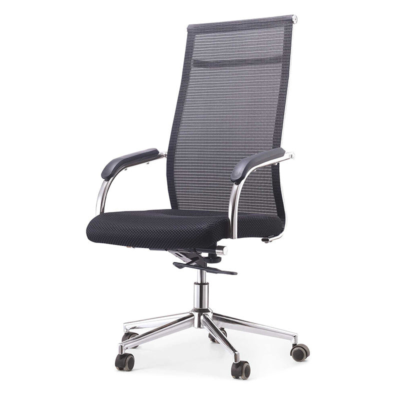 Modern Black Metal Conference Chair with Mid Back and Hight Back Home Office Chair