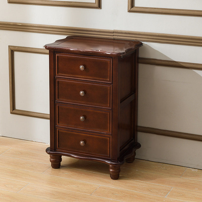 American Traditional Wood Lingerie Chest Bedroom Vertical Dresser without Mirror