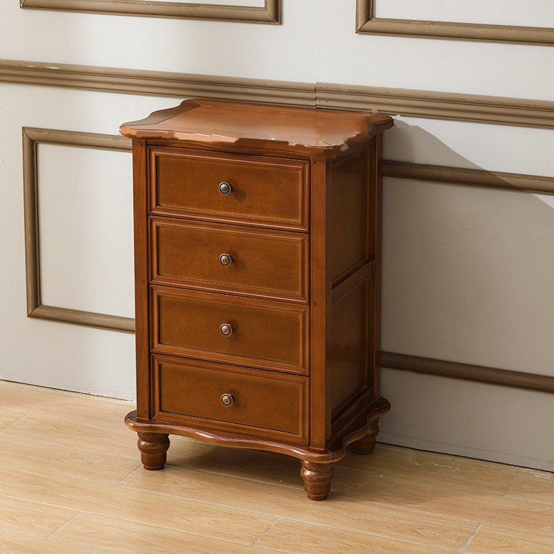 American Traditional Wood Lingerie Chest Bedroom Vertical Dresser without Mirror