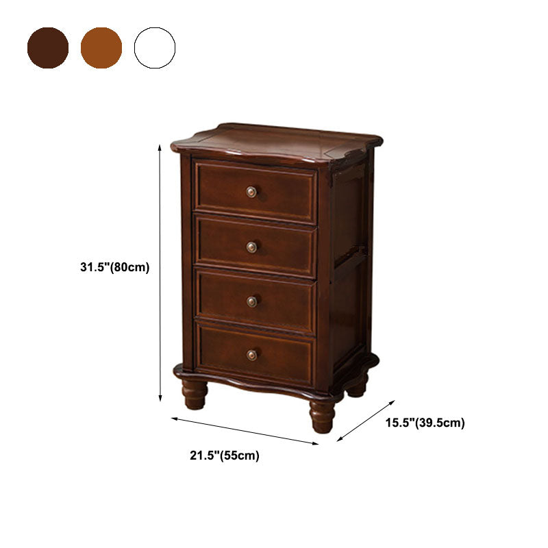 American Traditional Wood Lingerie Chest Bedroom Vertical Dresser without Mirror