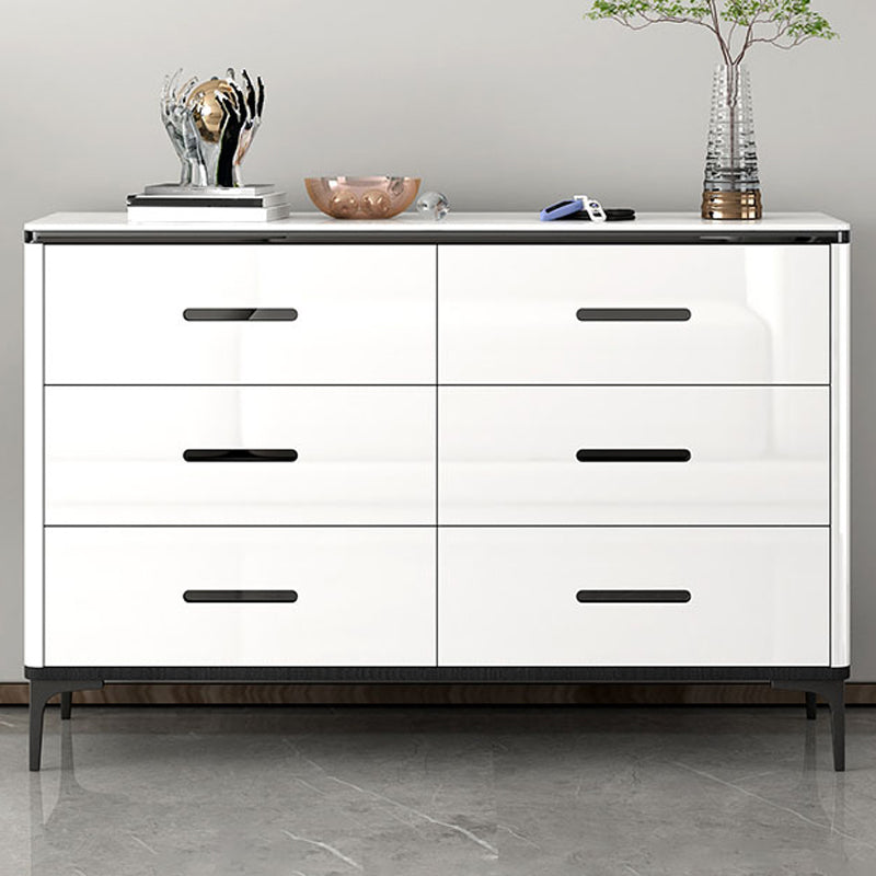 Contemporary Engineer Wood Dresser White Bedroom Storage Chest with Drawer