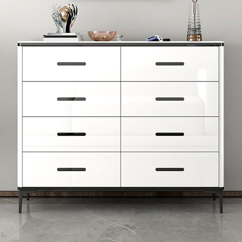 Contemporary Engineer Wood Dresser White Bedroom Storage Chest with Drawer