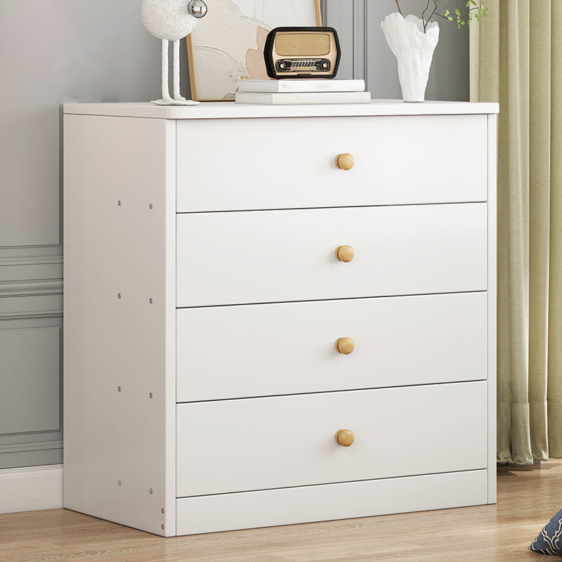 Contemporary Wood Vertical Dresser Bedroom Storage Chest with Drawer
