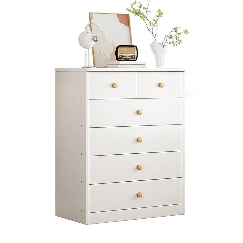 Contemporary Wood Vertical Dresser Bedroom Storage Chest with Drawer