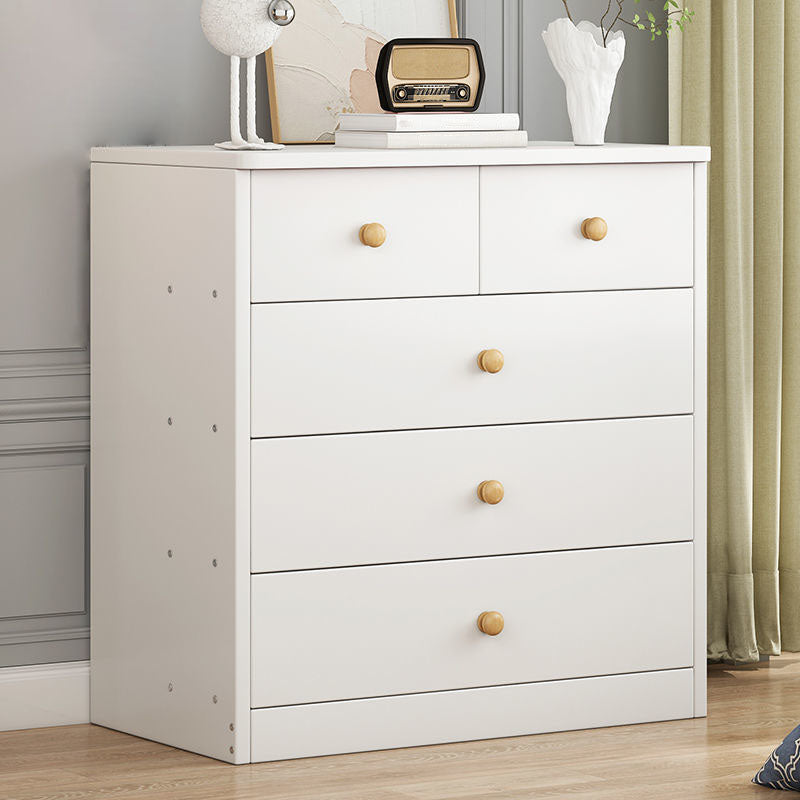 Contemporary Wood Vertical Dresser Bedroom Storage Chest with Drawer