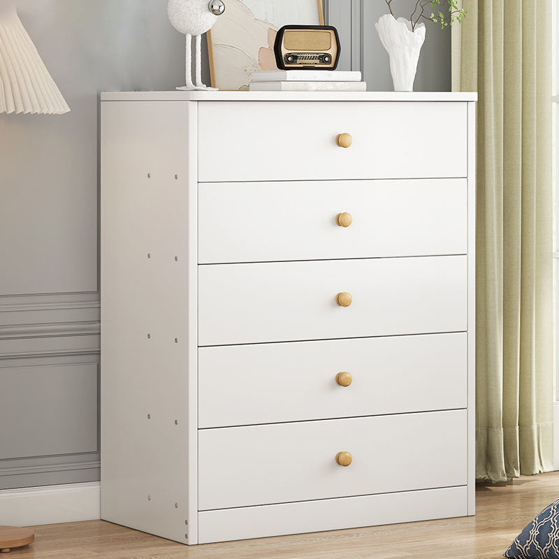 Contemporary Wood Vertical Dresser Bedroom Storage Chest with Drawer