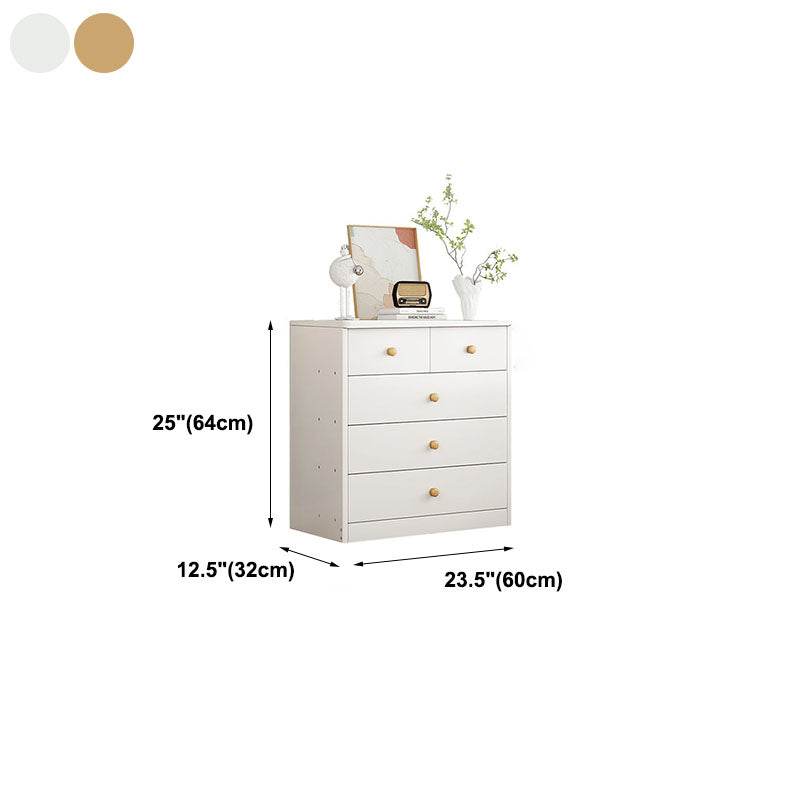 Contemporary Wood Vertical Dresser Bedroom Storage Chest with Drawer