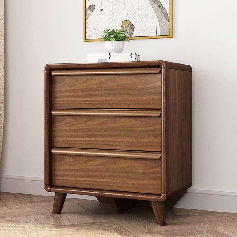 Traditional Rubber Wood Dresser Bedroom Storage Chest Dresser with Drawer