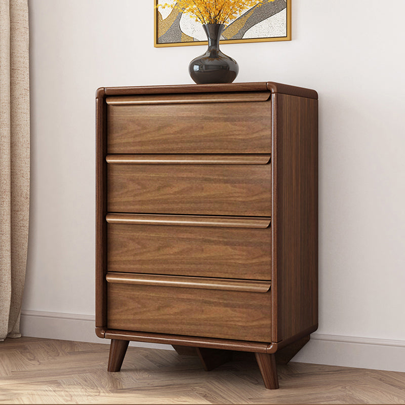 Traditional Rubber Wood Dresser Bedroom Storage Chest Dresser with Drawer