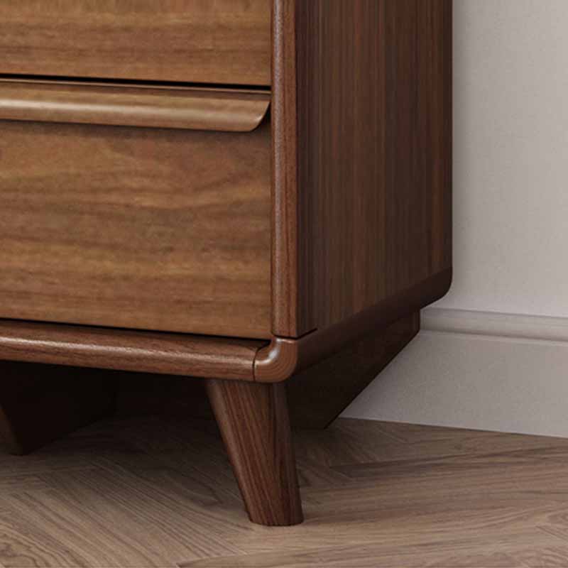 Traditional Rubber Wood Dresser Bedroom Storage Chest Dresser with Drawer