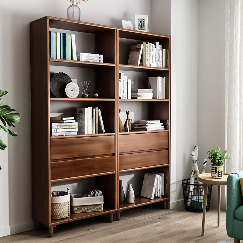 71"H Modern Style Bookcase Open Back Bookshelf for Home Office