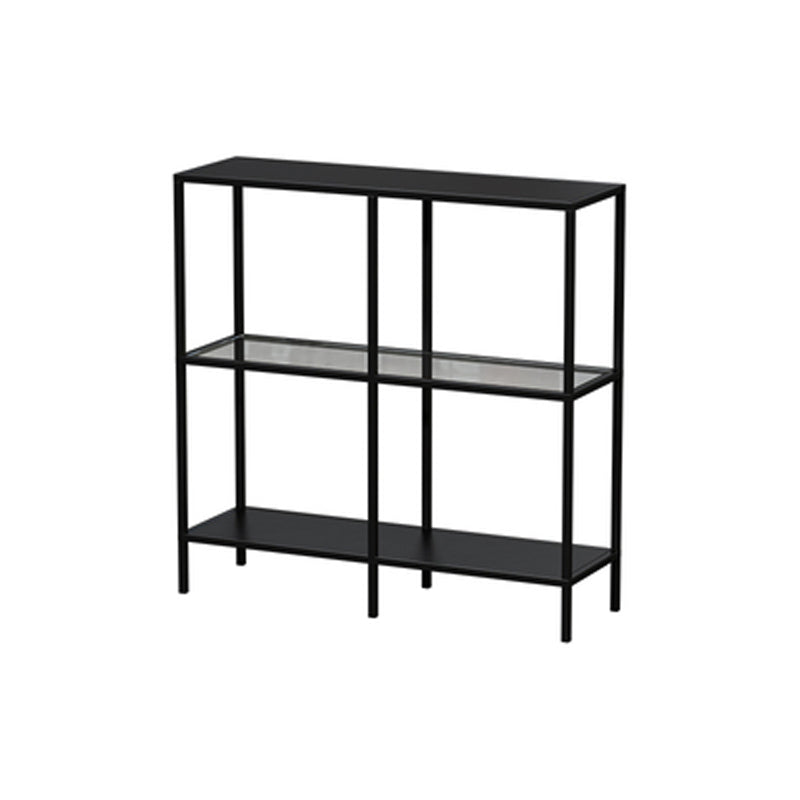 Contemporary Style Bookcase Metal Open Back Bookshelf for Home Office Use