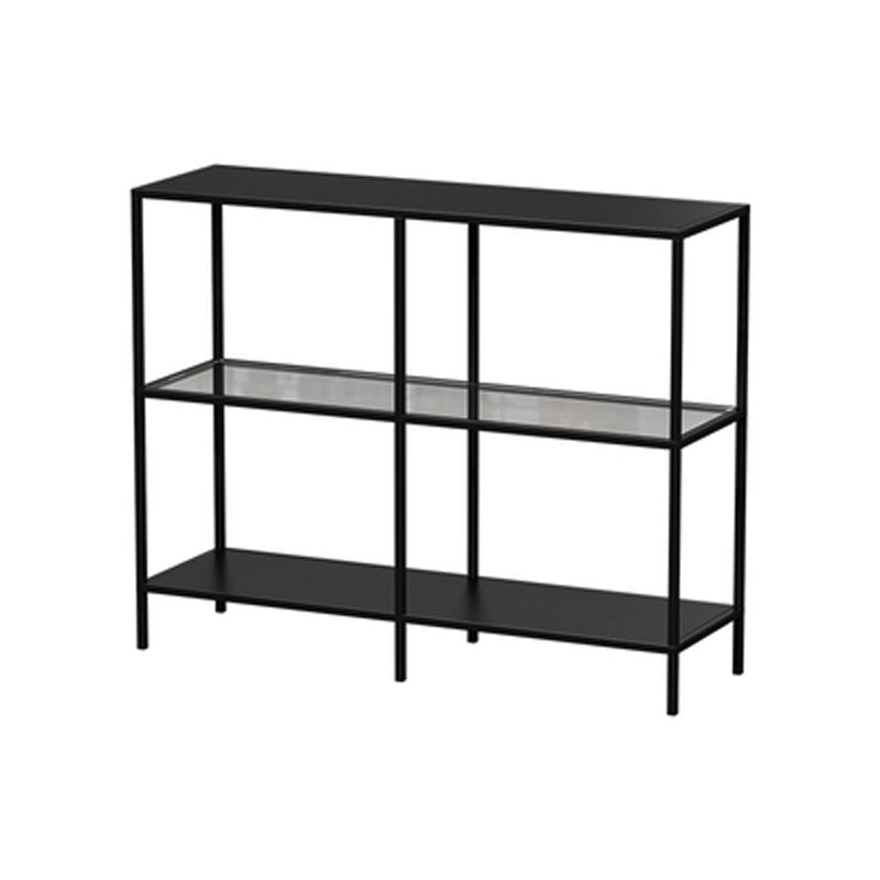 Contemporary Style Bookcase Metal Open Back Bookshelf for Home Office Use