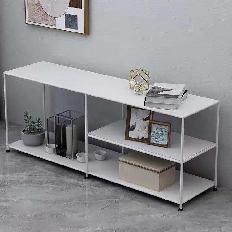 19.69"H TV Stand Industrial Style Open Storage TV Console with 3-shelf