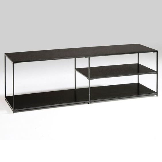 19.69"H TV Stand Industrial Style Open Storage TV Console with 3-shelf