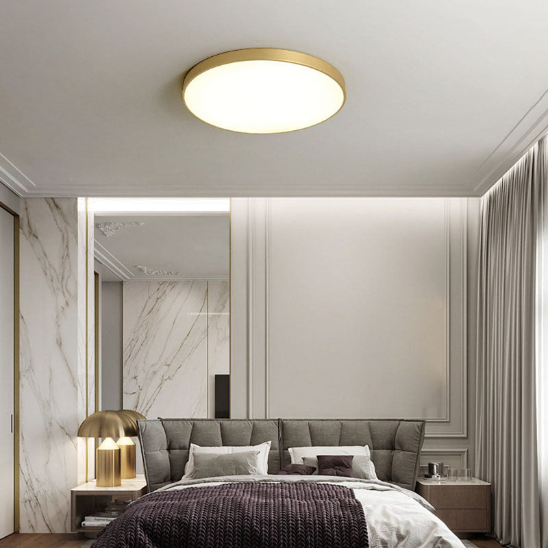 Modern Minimalist LED Ceiling Light Circular Acrylic Flush Mount for Bedroom