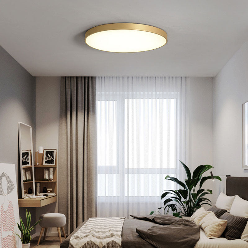 Modern Minimalist LED Ceiling Light Circular Acrylic Flush Mount for Bedroom