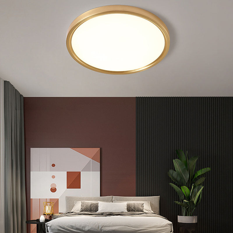 Acrylic Circular Ceiling Fixture in Modern Style Metal LED Ceiling Light for Living Room