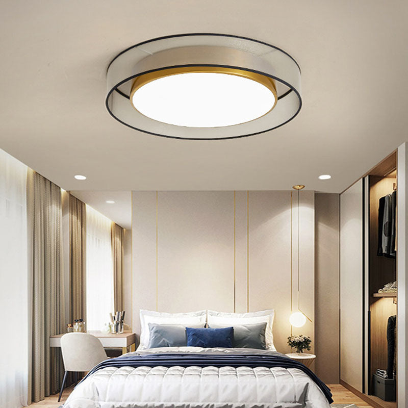 Modern Luxury LED Ceiling Fixture Acrylic Circular Flush Mount for Living Room