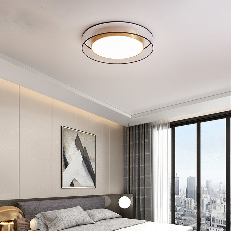 Modern Luxury LED Ceiling Fixture Acrylic Circular Flush Mount for Living Room