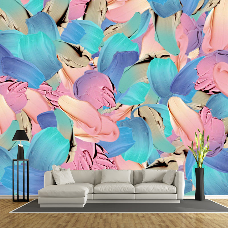 Illustration Stain Resistant Wallpaper Abstract Painting Living Room Wall Mural