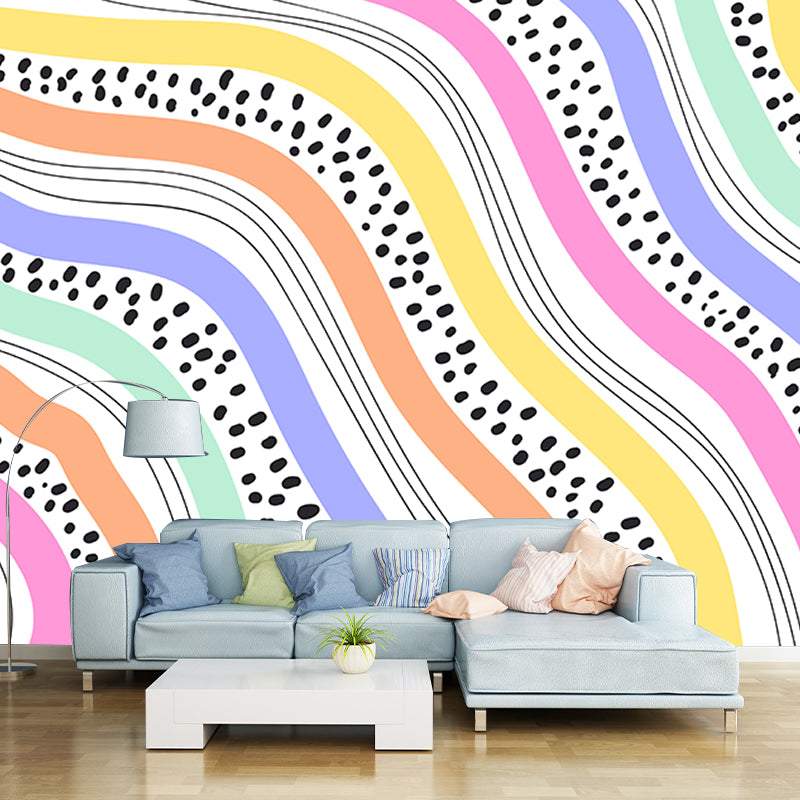 Modern Style Illustration Wall Mural Wallpaper Abstract Painting Bedroom Wall Mural