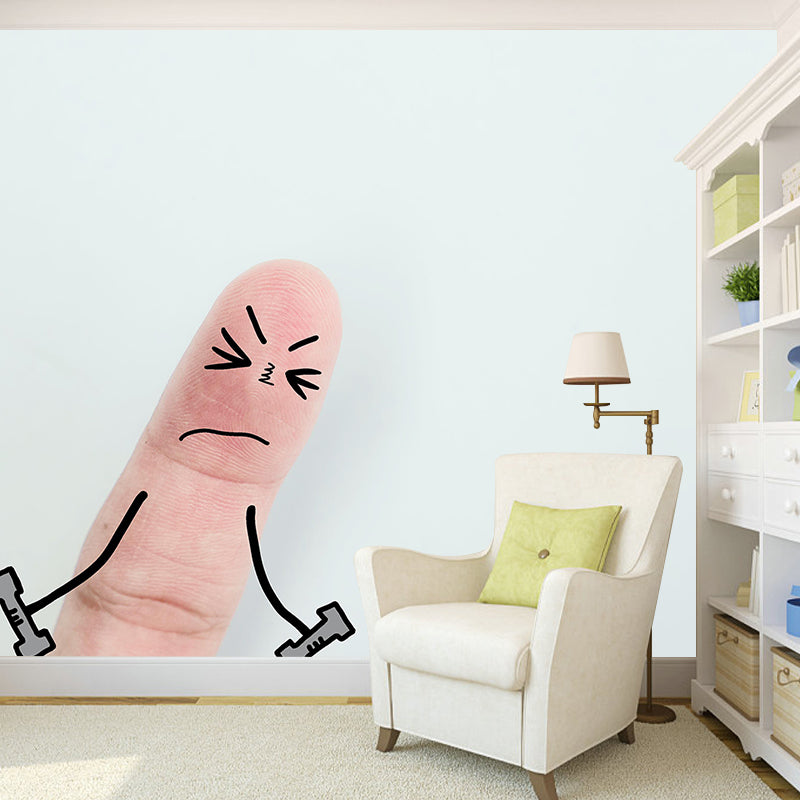 Illustration Environment Friendly Mural Wallpaper Finger Art Indoor Wall Mural