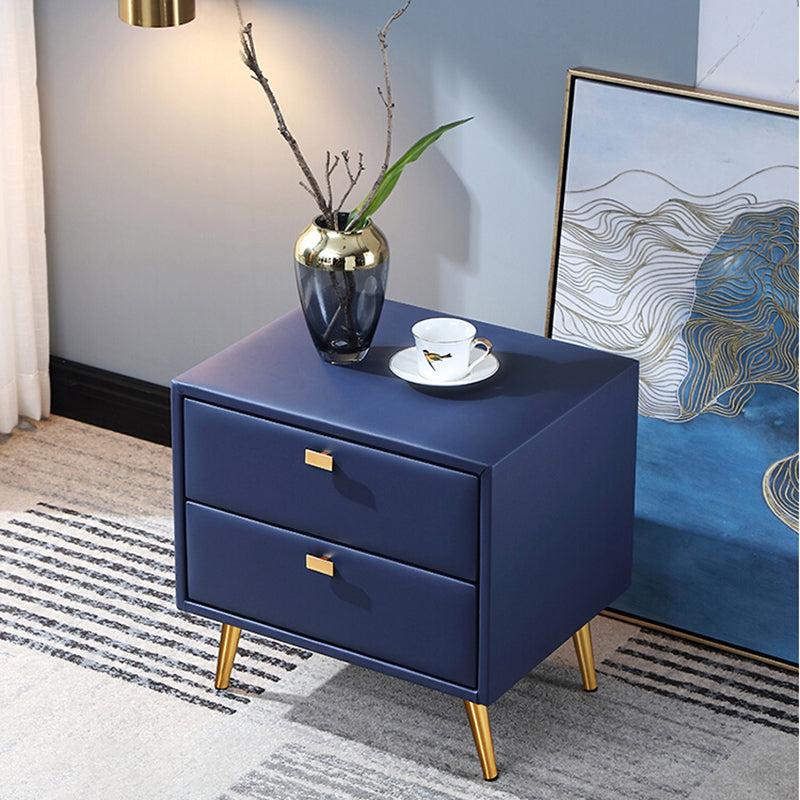 Modern Wooden Nightstand 18.5"/19.6" Tall 2 - Drawer Nightstand