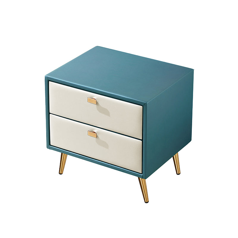 Modern Wooden Nightstand 18.5"/19.6" Tall 2 - Drawer Nightstand