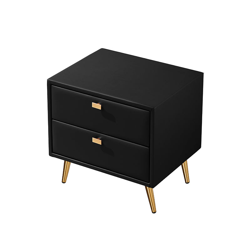 Modern Wooden Nightstand 18.5"/19.6" Tall 2 - Drawer Nightstand