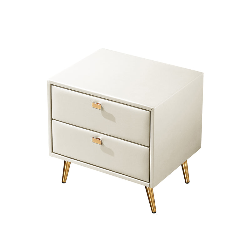 Modern Wooden Nightstand 18.5"/19.6" Tall 2 - Drawer Nightstand