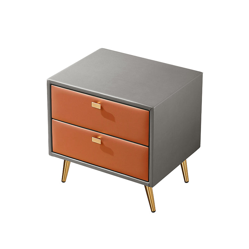 Modern Wooden Nightstand 18.5"/19.6" Tall 2 - Drawer Nightstand