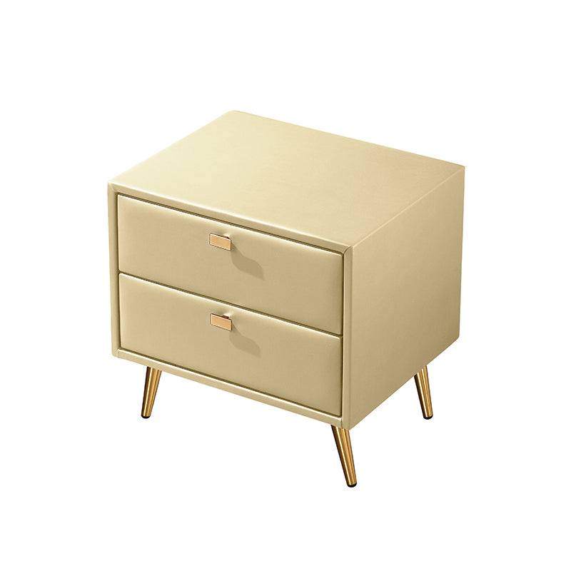 Modern Wooden Nightstand 18.5"/19.6" Tall 2 - Drawer Nightstand