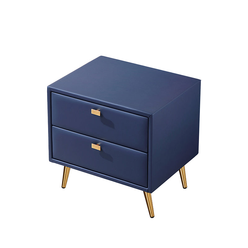 Modern Wooden Nightstand 18.5"/19.6" Tall 2 - Drawer Nightstand