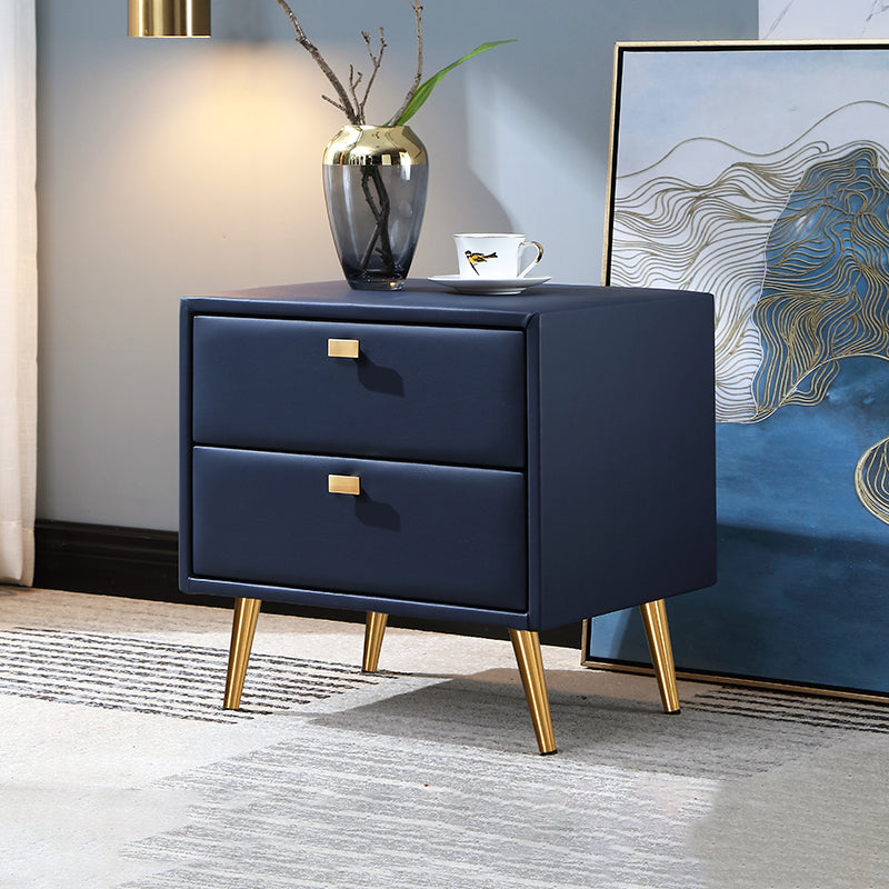 Modern Wooden Nightstand 18.5"/19.6" Tall 2 - Drawer Nightstand