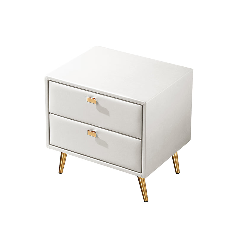 Modern Wooden Nightstand 18.5"/19.6" Tall 2 - Drawer Nightstand