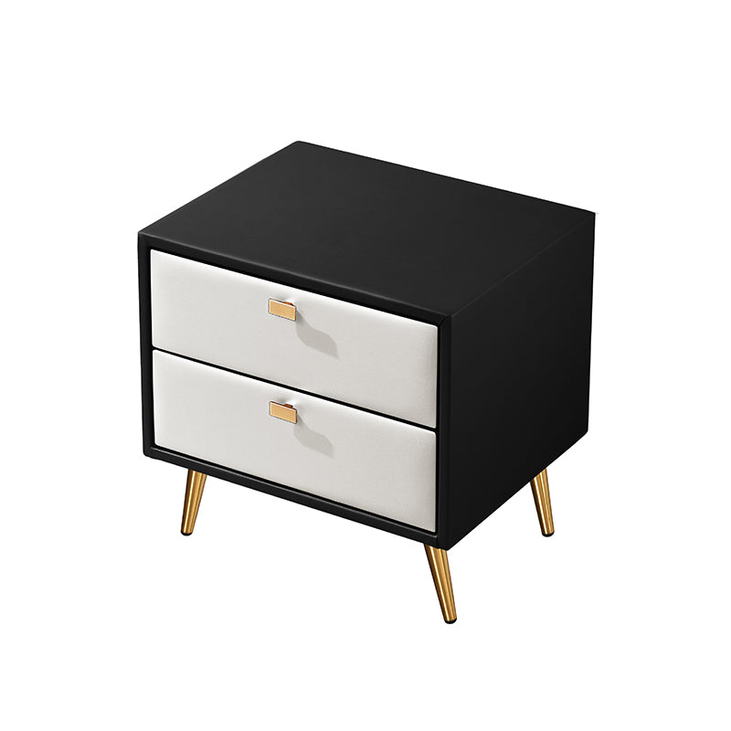 Modern Wooden Nightstand 18.5"/19.6" Tall 2 - Drawer Nightstand