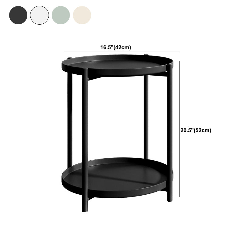 White/green/Black/yellow 4 Legs Modern Style Metal Iron Nightstand