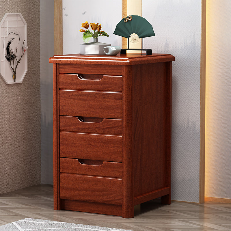 Farmhouse Solid Wood Nightstand with 3 Drawers 26.77" Tall Night Table