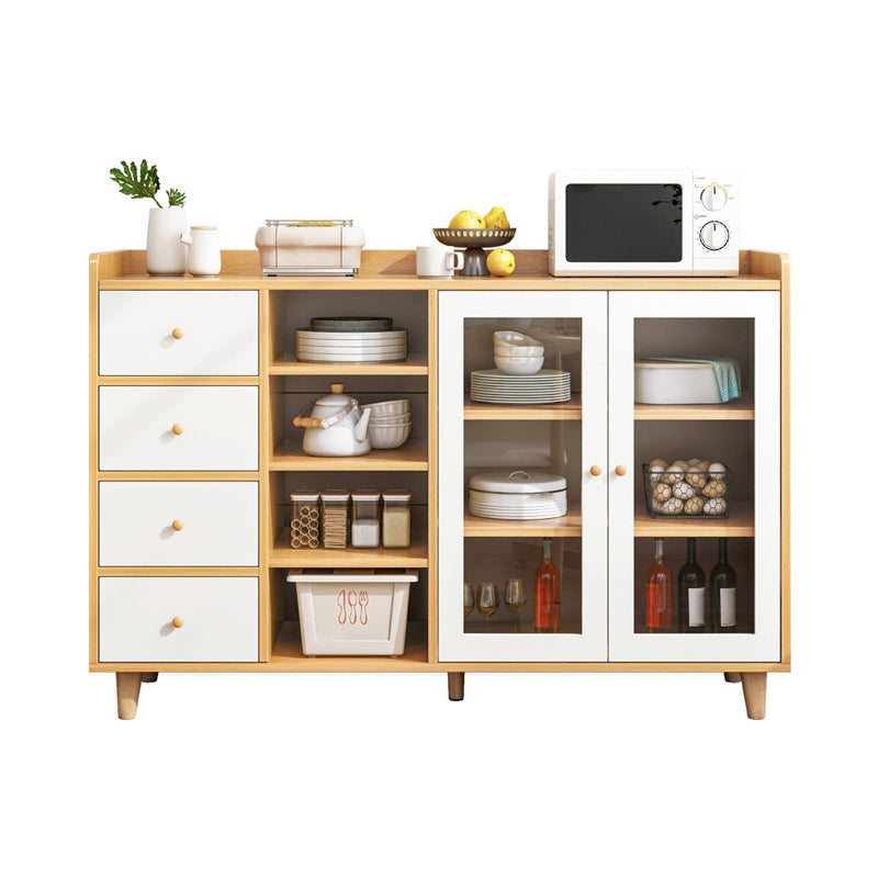 Modern Style Side Board Engineered Wood Sideboard with Door and Drawer