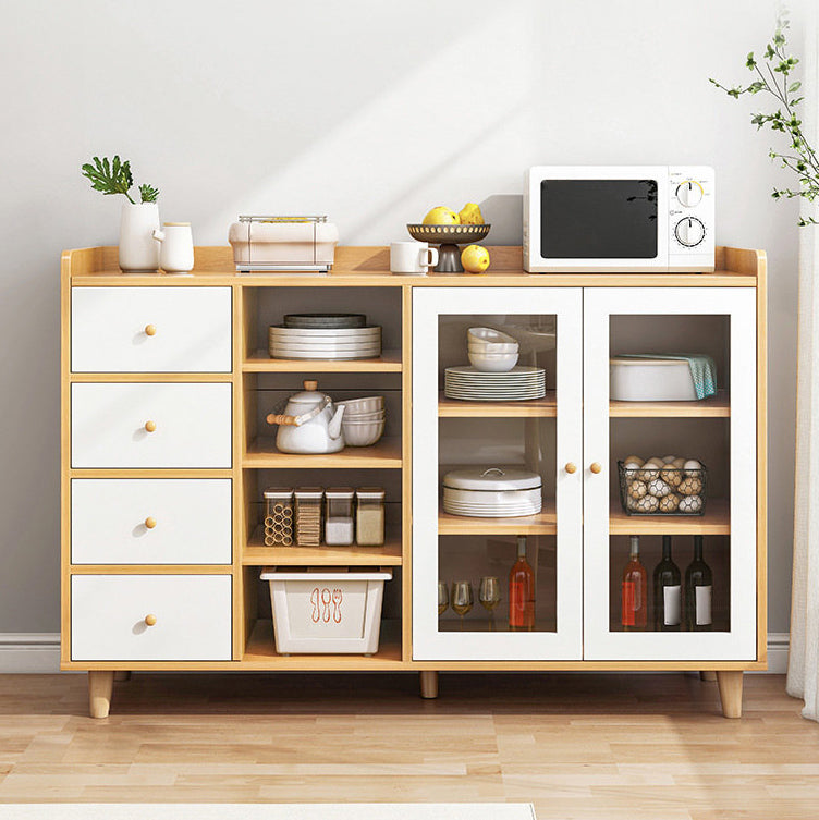 Modern Style Side Board Engineered Wood Sideboard with Door and Drawer