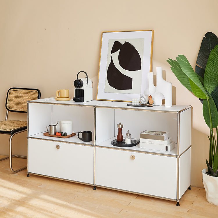 Stainless Steel Sideboard Contemporary Style Storage Dining Sideboard