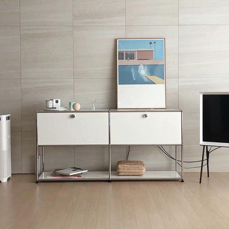 Stainless Steel Sideboard Contemporary Style Storage Dining Sideboard