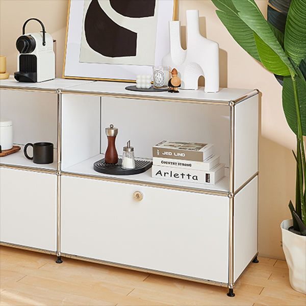 Stainless Steel Sideboard Contemporary Style Storage Dining Sideboard