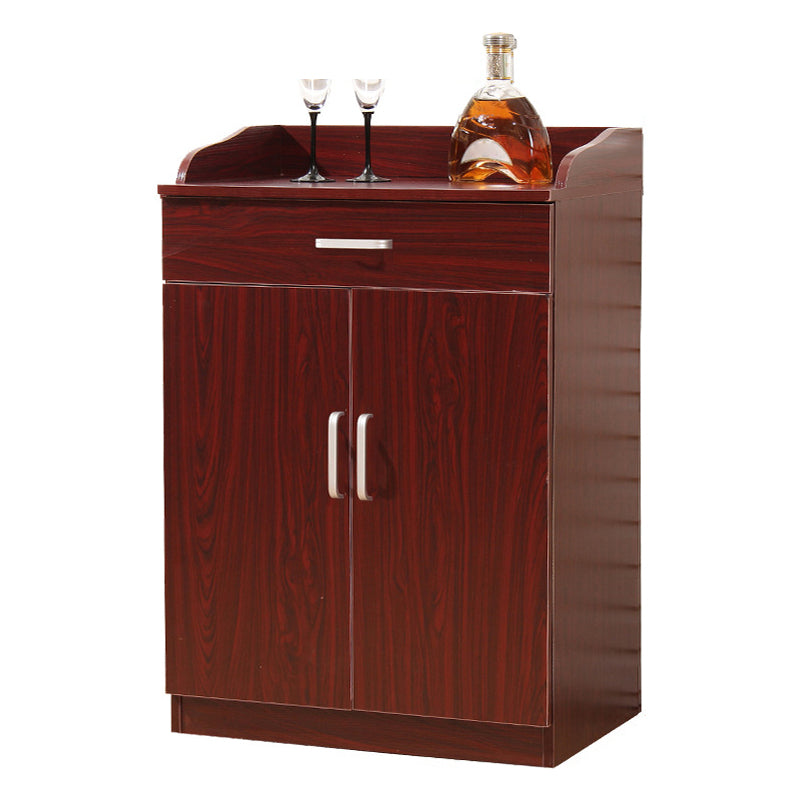 Glam Style Side Board Engineered Wood Sideboard with Door and Drawer for Home Use