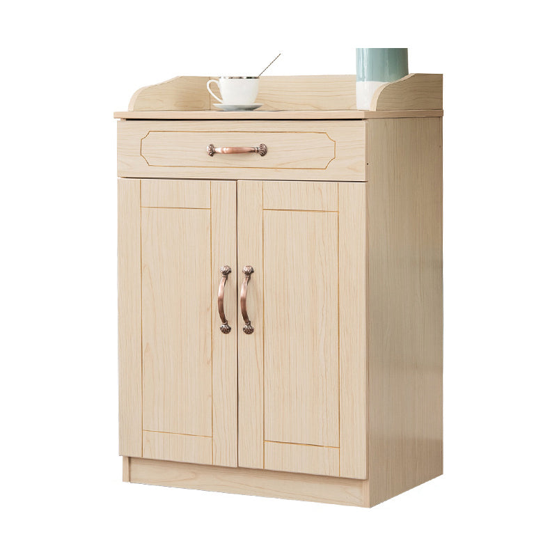 Glam Style Side Board Engineered Wood Sideboard with Door and Drawer for Home Use